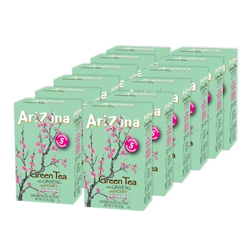 0613008770129 - ARIZONA GREEN TEA WITH GINSENG AND HONEY - ON-THE-GO POWDERED DRINK MIX, 0.07OZ 120 COUNT - 10CT BOXES (PACK OF 12)