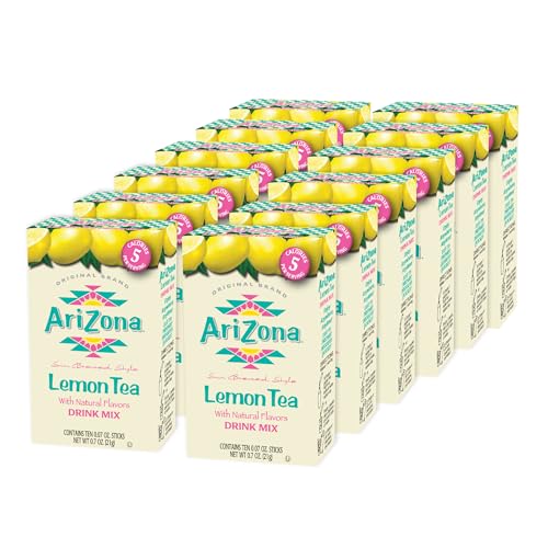 0613008770143 - ARIZONA LEMON TEA - ON-THE-GO POWDERED DRINK MIX, 0.07OZ 120 COUNT - 10CT BOXES (PACK OF 12)