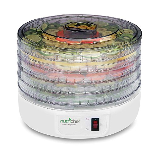 6130386409921 - NUTRICHEF KITCHEN ELECTRIC COUNTERTOP FOOD DEHYDRATOR, FOOD PRESERVER, WHITE