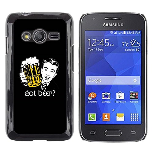 6130629383179 - STUSS CASE / HARD PROTECTIVE CASE COVER - BEER BAR PUB ART FOAM MAN TIE SUIT DRAWING - SAMSUNG GALAXY ACE 4 G313 SM-G313F