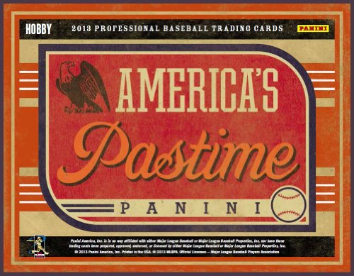 0613297779988 - 2013 PANINI AMERICA'S PASTIME BASEBALL HOBBY BOX