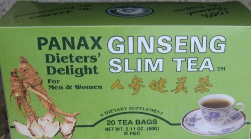 0613302000083 - ALL NATURAL PANAX GINSENG SLIM TEA - 20 TEA BAGS DIETER'S DELIGHT