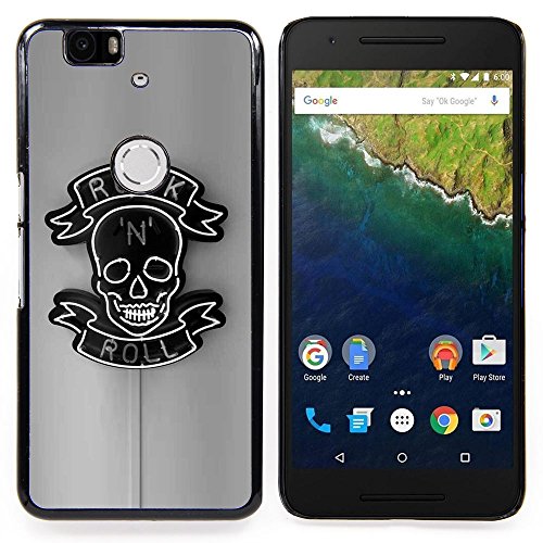 6133326753115 - GIFT CHOICE / SLIM HARD PROTECTIVE CASE SMARTPHONE SHELL CELL PHONE COVER FOR HUAWEI GOOGLE NEXUS 6P // ROCK ROLL SIGN NEON BAR PUB BLACK //