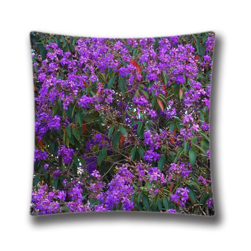 6136539691700 - GENERIC DECORATIVE TWIN SIDES THROW PILLOW COVER PILLOWCASE CUSHION COVER QUARESMEIRA LENT FLOWER 18X18