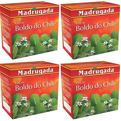 6137861278362 - MADRUGADA BOLDO TEA 10 TEA BAGS - 0.5OZ (PACK OF 04) | CHÁ DE BOLDO HERB 10 SACHÊS -15G