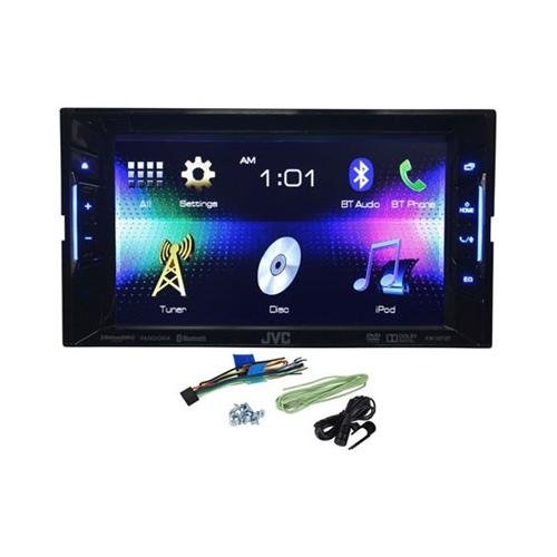0613815621911 - JVC KW-V21BT DOUBLE DIN MULTIMEDIA CAR DVD/CD RECIEVER WITH 6.2 TOUCH SCREEN MONITOR, BLUETOOTH BUILT IN, SERIUSXM READY, INTEGRATIONS FOR IPHONE/ANDROID, AND PANDORA