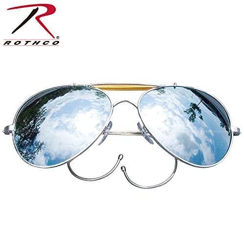 0613902102002 - ROTHCO MIRROR AIR FORCE STYLE SUNGLASSES WITH CASE