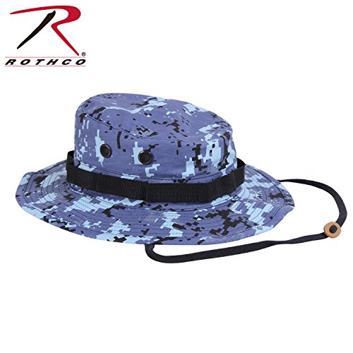 0613902541306 - ROTHCO BOONIE HAT, DIGITAL SKY BLUE CAMO, 7.25