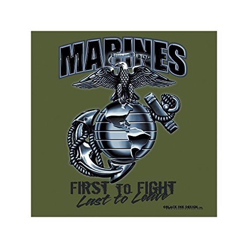 0613902821538 - ROTHCO BI OD MARINES G & A 'FIRST TO FIGHT' T-SHIRT, LARGE