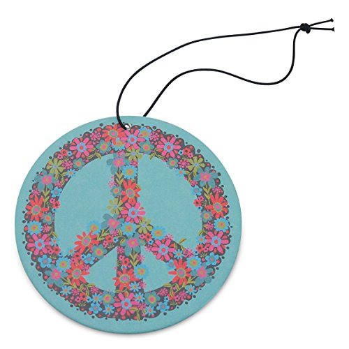 0614390317732 - NATURAL LIFE AFR043 BLUE PEACE SIGN AIR FRESHENER , PACK OF 3