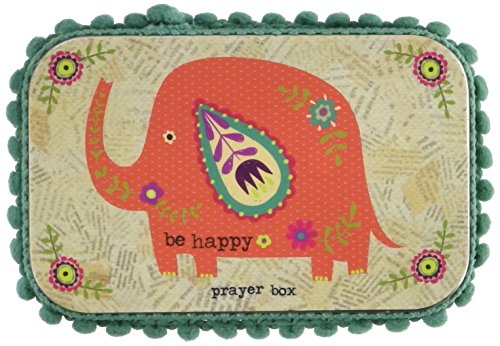 0614390355024 - NATURAL LIFE PRAYER BOX ELEPHANT BE HAPPY