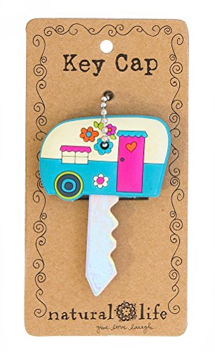 0614390356724 - NATURAL LIFE RUBBER KEY CAP WITH ENJOY THE RIDE CAMPER DESIGN
