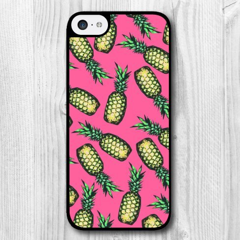 6146923920231 - FOR IPHONE 5C CASE,FASHION DESIGN PINEAPPLE PATTERN PROTECTIVE HARD PHONE COVER SKIN CASE FOR IPHONE 5C +SCREEN PROTECTOR