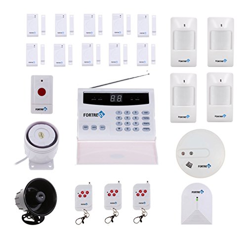 0615020140140 - FORTRESS SECURITY STORE (TM) S02-F WIRELESS HOME SECURITY ALARM SYSTEM KIT WITH AUTO DIAL, OUTDOOR SIREN AND SMOKE DETECTOR & GLASS BREAKAGE SENSOR