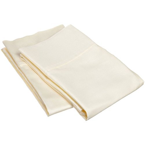 0615031004752 - EGYPTIAN COTTON 300 THREAD COUNT STANDARD 2-PIECE PILLOWCASE SET, SINGLE PLY, SOLID, IVORY
