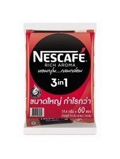 0615201049996 - NESCAF? 3IN1 INSTANT COFFEE MIXEDRICH AROMA 19.4 G.(PACK 60 SACHETS) NEW !!