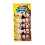 0615650341504 - MEAT IN THE MIDDLE FLAVOR BLASTS RAWHIDE CHEW MINI