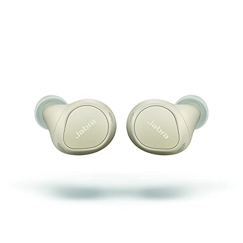 0615822015776 - JABRA ELITE 7 PRO IN EAR BLUETOOTH EARBUDS - ADJUSTABLE ACTIVE NOISE CANCELLATION TRUE WIRELESS BUDS IN A COMPACT DESIGN - 4 BUILT-IN MICROPHONES AND MULTISENSOR VOICE FOR CLEAR CALLS - GOLD BEIGE