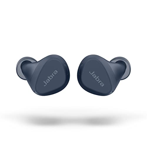 0615822016360 - JABRA ELITE 4 ACTIVE IN-EAR BLUETOOTH EARBUDS – TRUE WIRELESS EARBUDS WITH SECURE ACTIVE FIT, 4 BUILT-IN MICROPHONES, ACTIVE NOISE CANCELLATION AND ADJUSTABLE HEARTHROUGH TECHNOLOGY – NAVY