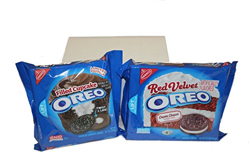 0615867200212 - NABISCO: RED VELVET AND FILLED CUPCAKE FLAVORED OREOS (2 PACK)