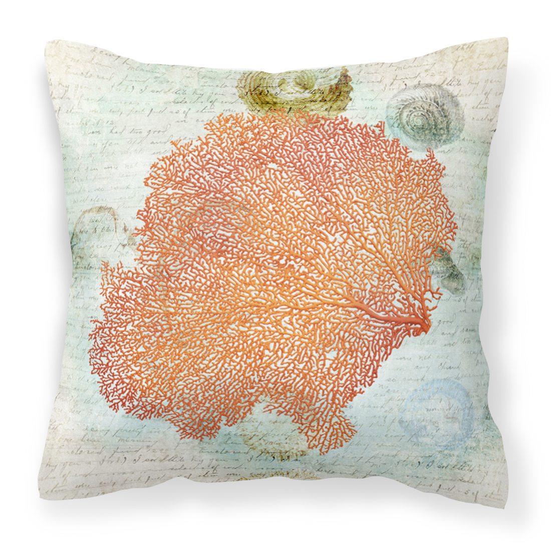 0615872538751 - CORAL PINK CANVAS FABRIC DECORATIVE PILLOW