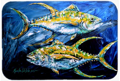 0615872573066 - CAROLINE'S TREASURES FISH - TUNA TUNA BLUE MOUSE PAD/HOT PAD/TRIVET (MW1125MP)