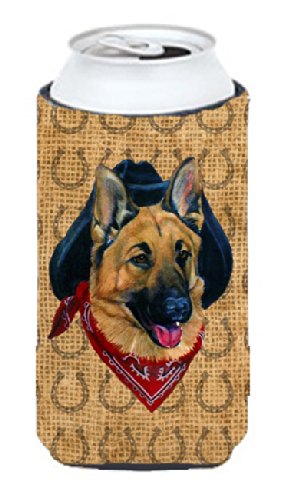0615872691937 - GERMAN SHEPHERD DOG COUNTRY LUCKY HORSESHOE TALL BOY BEVERAGE INSULATOR BEVERAGE INSULATOR HUGGER