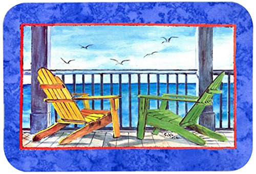0615872787050 - CAROLINE'S TREASURES 8767CMT ADIRONDACK CHAIRS BLUE KITCHEN OR BATH MAT, 20 BY 30, MULTICOLOR
