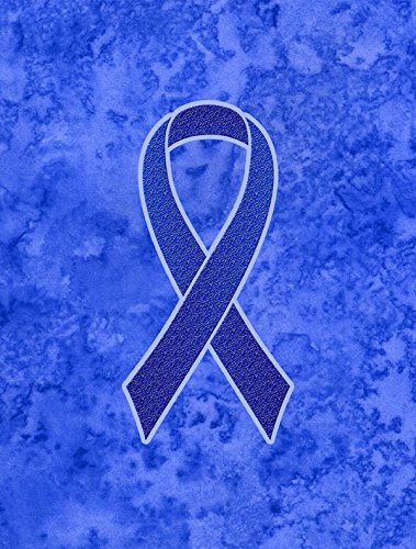 0615872853045 - CAROLINE'S TREASURES AN1202GF DARK BLUE RIBBON FOR COLON CANCER AWARENESS FLAG, SMALL, MULTICOLOR