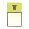 0615872910632 - CAROLINES TREASURES BB1296SN CHECKERBOARD LIME GREEN CHOCOLATE LABRADOR REFIILLABLE STICKY NOTE HOLDER OR POSTIT NOTE