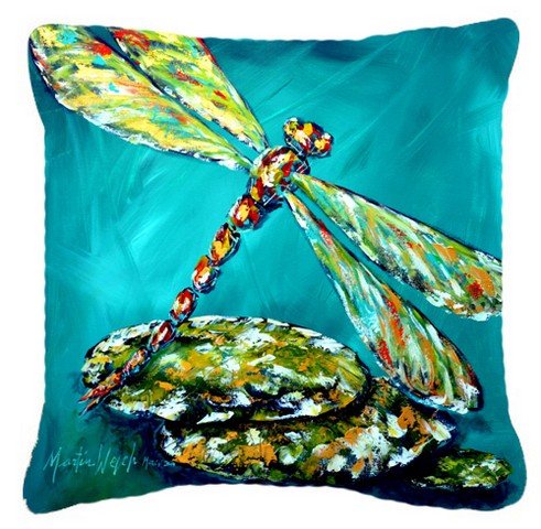 0615872967520 - CAROLINE'S TREASURES MW1144PW1414 INSECT DRAGONFLY MATIN CANVAS FABRIC DECORATIVE PILLOW, LARGE, MULTICOLOR