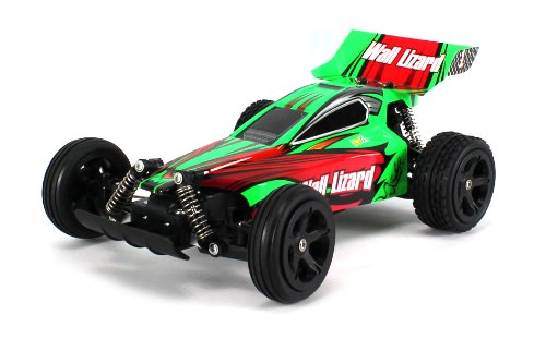 0615953707434 - VELOCITY TOYS WALL LIZARD ELECTRIC RC BUGGY 15 MPH PRO 2.4GHZ RADIO CONTROL SYSTEM 1:18 SCALE OFF ROAD READY TO RUN RTR, HIGH PERFORMANCE 15 MPH, 4 WHEEL INDEPENDENT SUSPENSION (COLORS MAY VARY)