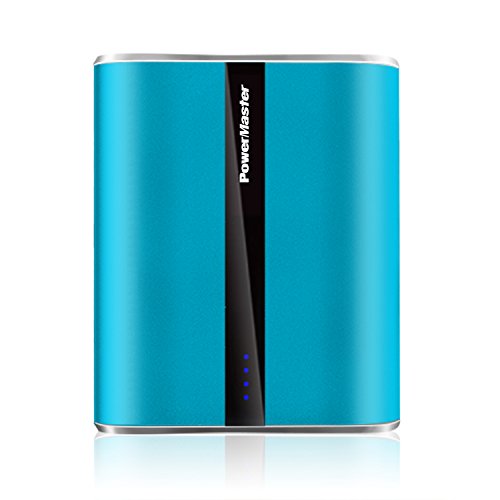 0616043290041 - POWER MASTER PORTABLE POWER BANK - 12000 MAH, DUAL USB CHARGING PORTS, POWER INDICATOR, LED FLASHLIGHT, CHARGE PROTECTION, SUITABLE FOR IPHONE, SAMSUNG,(BLUE)