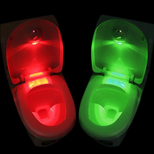 0616043292182 - GPCT COLORFUL TOILET SEAT NIGHT LIGHT AUTOMATIC FITS ANY TOILET- BATTERY OPERATED BATHROOM NIGHT LIGHT