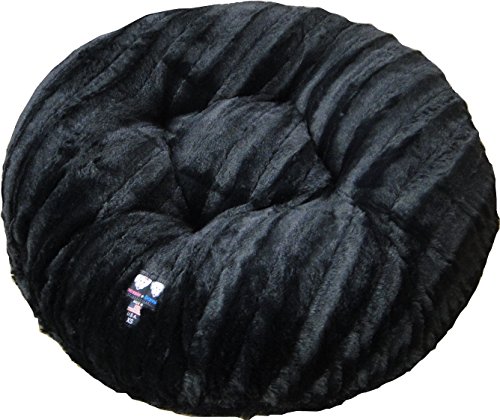 0616043407838 - BESSIE AND BARNIE 60-INCH BAGEL BED FOR PETS, X-LARGE, BLACK PUMA