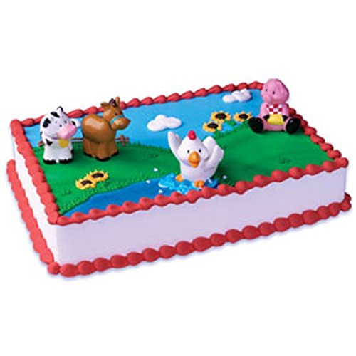 0616043691084 - OASIS SUPPLY COMPANY CAKE DECORATING KIT, FARM ANIMALS BIRTHDAY