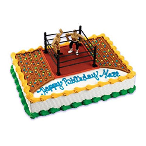 0616043691299 - OASIS SUPPLY COMPANY CAKE DECORATING KIT, WRESTLER AND WRESTLING RING BIRTHDAY