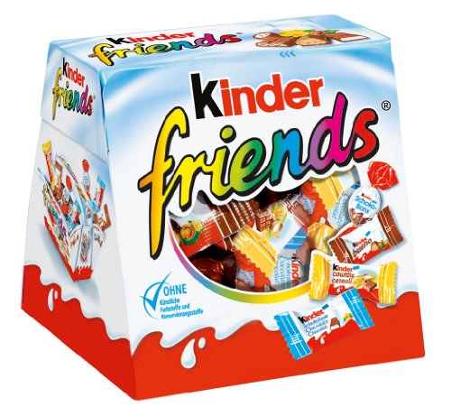 0616175960713 - KINDER FRIENDS -CHOCOLATE BOX MIX -34 ASSORTED CHOCOLATES -1 BOX-