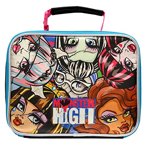0061623288732 - MATTEL MONSTER HIGH DELUXE BRAND NEW CLASSIC DESIGNED MULTICOLORED EXCLUSIVE KIDS EYE CATCHING ULTRA-COOL INSULATED LEAD SAFE PVC FREE LUNCH BAG
