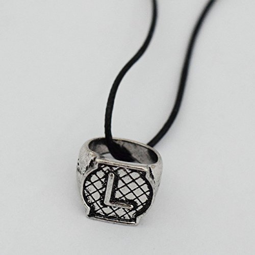 0616257930955 - LIGHTWOOD FAMILY RING NECKLACE THE CITY OF BONES L LETTER RING NECKLACE HERONDALE FAMILY RING CHARM NECKLACE MORTAL INSTRUMENTS CITY OF BONES