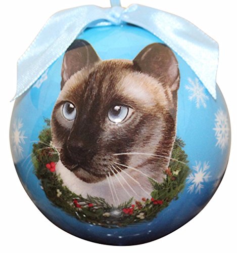 0616316773844 - SIAMESE CAT CHRISTMAS ORNAMENT SHATTER PROOF BALL EASY TO PERSONALIZE A PERFECT GIFT FOR SIAMESE CAT LOVERS