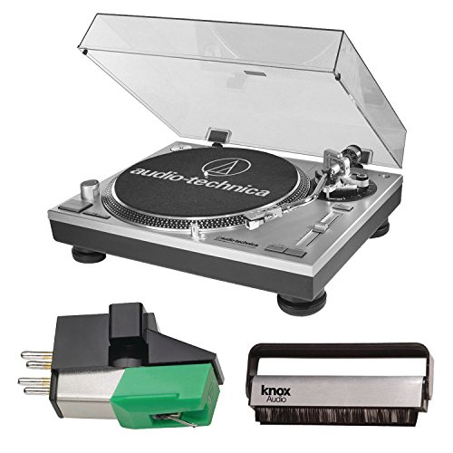 0616320867584 - AUDIO-TECHNICA AT-LP120-USB DIRECT-DRIVE PROFESSIONAL TURNTABLE WITH ADDITIONAL AT95E DUAL MAGNET PHONO CARTRIDGE AND KNOX VINYL BRUSH CLEANER