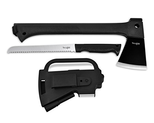 0616320916145 - YES4ALL MULTI FUNCTIONAL CAMPING AXE H307 WITH SAW + FIRE STARTER - ²BAAVZ
