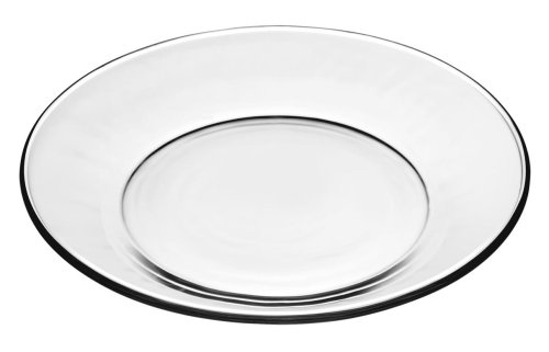 0616371058429 - LIBBEY CRISA MODERNO GLASS SALAD/DESSERT PLATE, 7-1/2-INCH , BOX OF 12, CLEAR