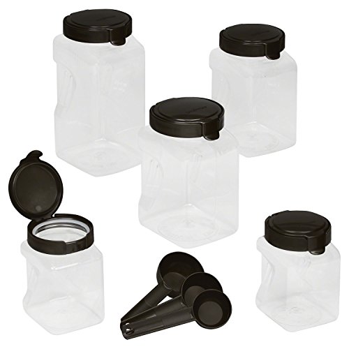 0616418681337 - SNAPWARE AIRTIGHT 10 PIECE PLASTIC CANISTER SET INCLUDES, 2-EA 11.1 CUPSQUARE, 4.4 CUP SQUARE, 1-EA 15.9 CUP SQUARE WITH SCOOPS