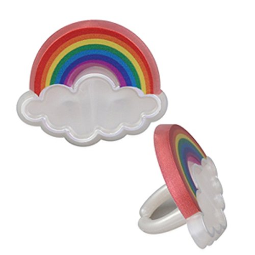 0616450782658 - OASIS SUPPLY ASSORTED COLORS CUPCAKE/CAKE DECORATING RINGS, 1-3/4-INCH, RAINBOW, SET OF 12