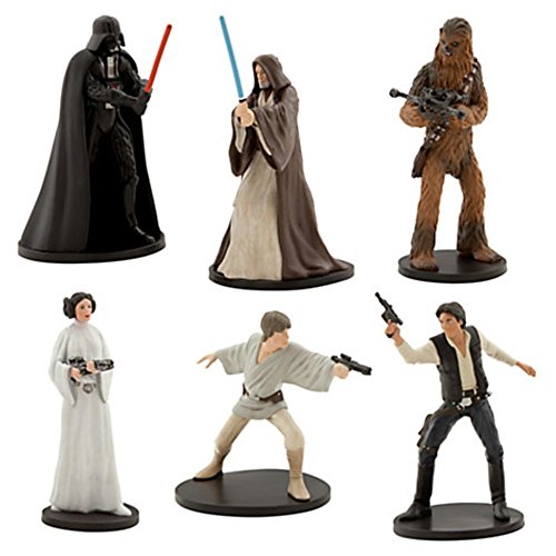 0616639312522 - DISNEY STORE STAR WARS ''A NEW HOPE'' FIGURE PLAY SET ~ 6 PIECES