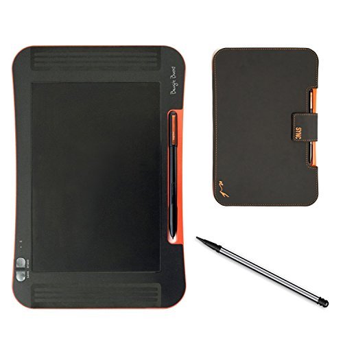 0616639713510 - BOOGIE BOARD SYNC 9.7-INCH LCD EWRITER IN BLACK AND ORANGE WITH FOLIO CASE AND REPLACEMENT STYLUS