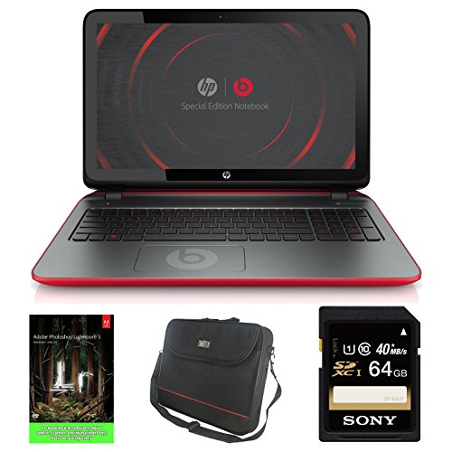 0616639720716 - HP 15-P030NR BEATS SPECIAL EDITION NOTEBOOK BUNDLE(CERTIFIED REFURBISHED) WITH ADOBE PHOTOSHOP LIGHTROOM 5, SONY 64GB SD CARD, & NOTEBOOK CASE