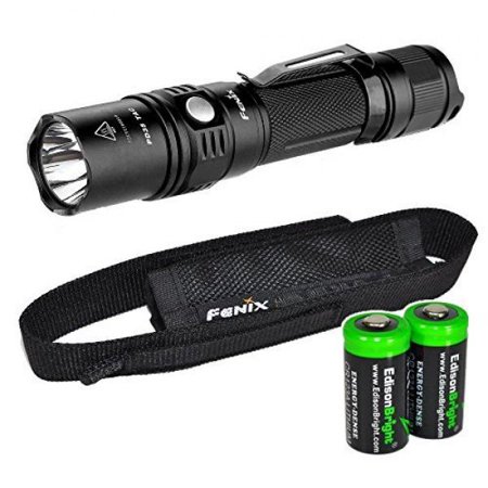 0616641593636 - FENIX PD35 TAC 1000 LUMEN CREE XP-L LED TACTICAL FLASHLIGHT WITH TWO EDISONBRIGHT CR123A LITHIUM BATTERIES